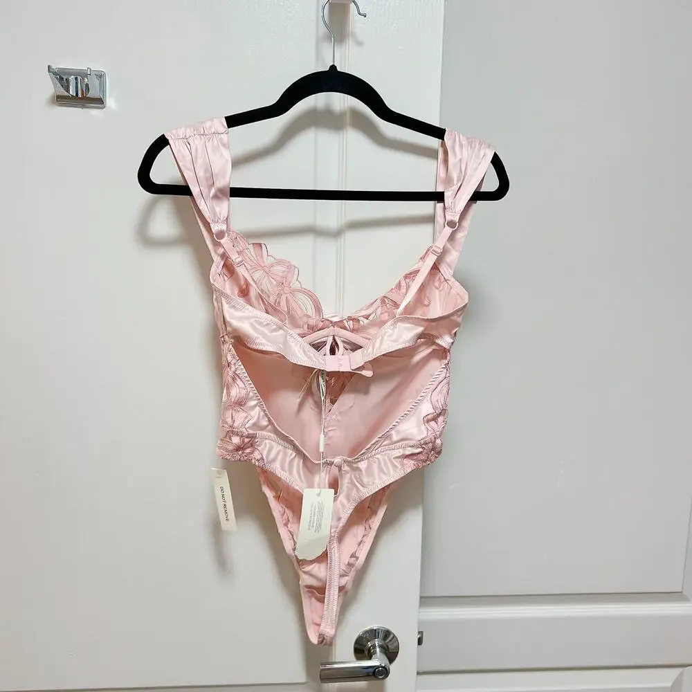 For love & Lemons Pink Hallie Teddy Size S - Picture 6 of 7